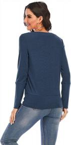 img 2 attached to Gardenwed Women'S Corduroy V Neck Sweatshirt Blouse: Casual Long Sleeve Top For A Stylish Look