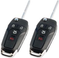 2 flip key for 2013 2014 2015 2016 ford fusion keyless entry remote fob (n5f-a08taa 164-r7986) логотип