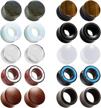 10 pairs mixed stone ear plugs gauges tunnels double flare expander body piercing jewelry 0g-5/8" 8mm-16mm logo