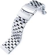 🔩 20mm straight end universal watch band - enhanced screw-link design by miltat super engineer ii logo