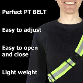 img 3 attached to Reflective Belt For High Visibility: Army PT Style For Men And Women Running, Walking Or Cycling - Military-Grade Reflective Running Gear
