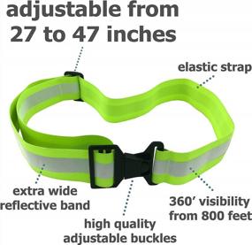 img 2 attached to Reflective Belt For High Visibility: Army PT Style For Men And Women Running, Walking Or Cycling - Military-Grade Reflective Running Gear