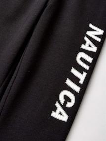 img 1 attached to 👖 Nautica Boys' Active Fleece Jogger Sweatpants - Boys' Clothing