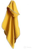👶 premium mum sweet mum baby beach towels: organic cotton muslin, hooded, 40x32”- mustard yellow - best for newborns to toddlers logo