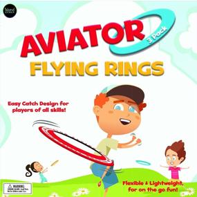 img 3 attached to Fly High And Have Fun With Island Genius 3 Pack Flying Rings - Perfect Outdoor Toy For All Ages!