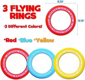 img 2 attached to Fly High And Have Fun With Island Genius 3 Pack Flying Rings - Perfect Outdoor Toy For All Ages!