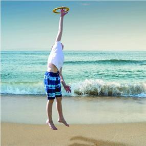 img 1 attached to Fly High And Have Fun With Island Genius 3 Pack Flying Rings - Perfect Outdoor Toy For All Ages!