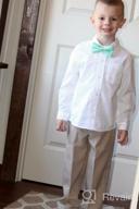 img 1 attached to 👔 Elevate Your Little Gentleman's Style with our Boys Kids Pre Tied Bowtie Easter Dress Up Bow Tie - Born to Love! review by Matt Buchanan