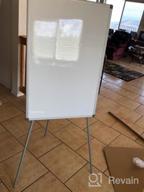 img 1 attached to Magnetic Whiteboard Easel With Adjustable Height For Classroom, Teachers, Home Schooling And Office - 36X24 Inch Dry Erase Board review by Efraine Cruise