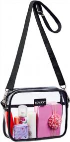 img 4 attached to Stylish And Functional Clear Crossbody Bag - Perfect For Work, Concerts, And Sports Events - Stadium Approved