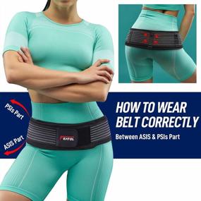 img 2 attached to FEATOL Sacroiliac Hip Belt, SI Joint Belt For Women And Men That Alleviate Sciatic, Pelvic, Lower Back And Leg Pain, Stabilize SI Joint Brace Trochanter Belt Breathable And Comfortable Si Belt Size Small