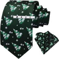 gusleson striped christmas snowflake necktie men's accessories and ties, cummerbunds & pocket squares логотип