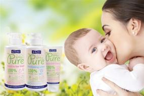 img 1 attached to 👶 Dr. Fischer's Pure Baby Shampoo and Body Wash - 100% Organic Oils, 97% Natural Origin Ingredients - Sensitive Skin Care for Newborns, Toddlers, and Adults (13.5 Oz) - Head to Toe