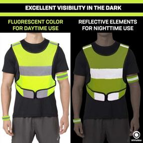 img 1 attached to Stay Safe With HiVisible Reflective Vest - Perfect Night Running Gear For Men And Women