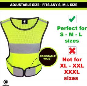 img 2 attached to Stay Safe With HiVisible Reflective Vest - Perfect Night Running Gear For Men And Women