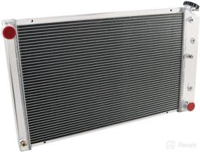 img 3 attached to 🚗 High-Performance ALLOYWORKS Aluminum Radiator for 1968-1977 Chevy Chevelle Blazer, Chevy El Camino, Jimmy, GMC - Efficient Cooling and Enhanced Engine Performance