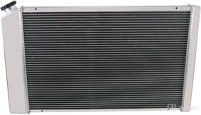 img 2 attached to 🚗 High-Performance ALLOYWORKS Aluminum Radiator for 1968-1977 Chevy Chevelle Blazer, Chevy El Camino, Jimmy, GMC - Efficient Cooling and Enhanced Engine Performance