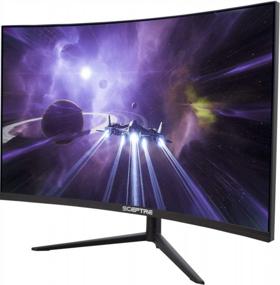 img 3 attached to 💠 C275B-QWD168 Sceptre 165Hz Curved DisplayPort Monitor with 2560x1440 Resolution, Adjustable Tilt, Built-in Speakers and Frameless Design