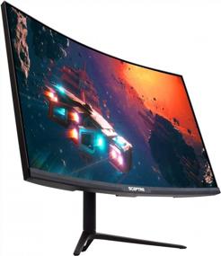 img 4 attached to 💠 C275B-QWD168 Sceptre 165Hz Curved DisplayPort Monitor with 2560x1440 Resolution, Adjustable Tilt, Built-in Speakers and Frameless Design