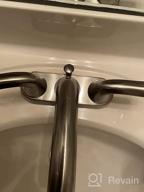 картинка 1 прикреплена к отзыву WOWOW Black Bathroom Faucet - 2 Handle Bathroom Sink Faucet, 4 inch Centerset, 3 Holes Lavatory Faucet with Lift Rod Drain Stopper, Vanity Faucet, Lead-Free Basin Mixer Tap in Matte Black Finish от Don Acevedo