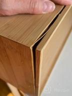 img 1 attached to Wisuce Stackable Bamboo Desk Organizer - Fully Assembled - Tabletop Storage System For Office Or Home - Mini Desk Drawer For Cosmetics And Stationery (3 Drawers, Including Large Drawer) review by Jerome Turner