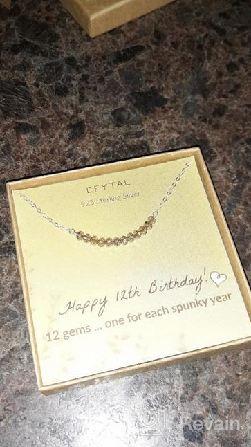 img 1 attached to EFYTAL Sterling Silver Necklace - 12th Birthday Gifts for Girls, 12 Beads for 12 Year Old Girl, Bat Mitzvah Gift review by Darrion Hudson