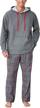 flannel hoodie pajama sets for men by pajamagram - stay comfy and stylish logo
