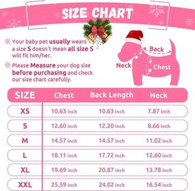 img 2 attached to ABRRLO Christmas Dog Cat Sweaters Xmas Pet Outfits Cute Pink Bone Turtleneck Puppy Sweater Winter Warm Doggie Clothes Knitwear (XS, Pink Bone)