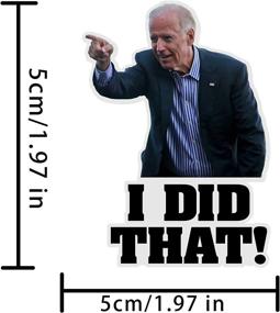 img 3 attached to 🤣 100Pcs Biden Funny Sticker Set - I Did That Biden Stickers, That's All Me Decal (100)