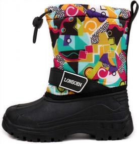 img 1 attached to Keep Little Feet Warm & Cozy With LONSOEN Winter Snow Boots For Boys & Girls!
