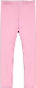 img 3 attached to 👖 Auranso Toddler Leggings: Stylish Cotton Girls' Clothing for Perfect Leg Coverage