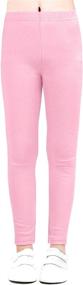 img 4 attached to 👖 Auranso Toddler Leggings: Stylish Cotton Girls' Clothing for Perfect Leg Coverage