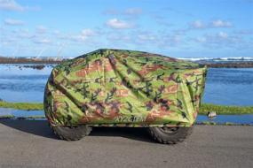 img 3 attached to 🏞️ XYZCTEM Waterproof ATV Cover: Ultimate Protection for Your 4 Wheeler Against Snow, Rain, Sun, and More - Large Size Universal Fit up to 82 Inches (Camo)