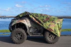 img 2 attached to 🏞️ XYZCTEM Waterproof ATV Cover: Ultimate Protection for Your 4 Wheeler Against Snow, Rain, Sun, and More - Large Size Universal Fit up to 82 Inches (Camo)