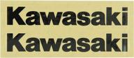 🏍️ factory effex 09-44114 black 'kawasaki' universal swing arm sticker - enhance your ride with this stylish accessory logo