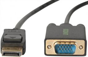 img 1 attached to Комплект из 20 позолоченных кабелей UVOOI DisplayPort-VGA, 3 фута каждый, адаптер «папа-папа» для улучшенного подключения