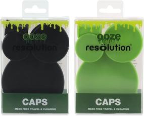 img 4 attached to Ooze Resolution Glass Cleaner Caps: Silicone Stretch Bundle for Effective Cleaning, Storage, & Odor Proofing