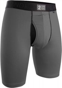 img 4 attached to Experience Ultimate Comfort With 2UNDR Men'S Power Shift Boxer Long Leg Underwear