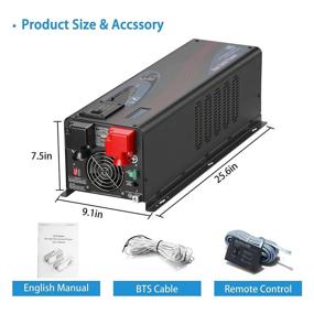 img 1 attached to 🔋 SUNGOLDPOWER UL1741 6000W 48Vdc Pure Sine Wave Inverter Low Frequency 240Vac Input 120Vac/240Vac Output Split Phase with Battery Charger Off-Grid - 18000W Peak Power