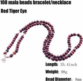 img 2 attached to Find Inner Peace With GVUSMIL'S 108 Mala Beads Bracelet: A Yoga-Inspired Natural Gemstone Jewelry For Both Women And Men
