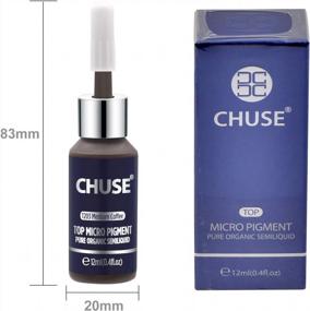 img 2 attached to 12Ml Chuse T203 Medium Coffee Permanent Micro Pigment Tattoo Ink - SGS And DermaTest Approved Cosmetic Color For Makeup