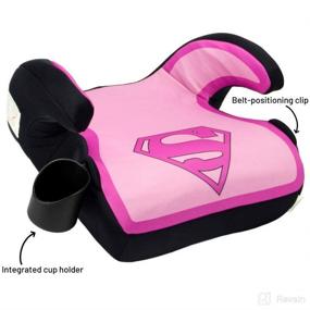 img 1 attached to 🦸 KidsEmbrace Backless Booster Car Seat: DC Comics Pink Supergirl - Safely Empower Your Little Hero