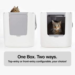img 3 attached to Modkat XL Litter Box, Top Or Front-Entry Configurable, Includes Scoop And Liners - White