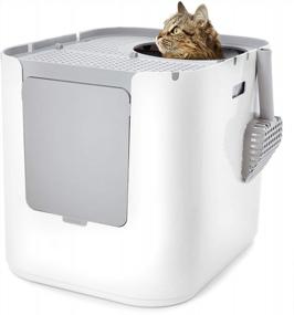 img 2 attached to Modkat XL Litter Box, Top Or Front-Entry Configurable, Includes Scoop And Liners - White