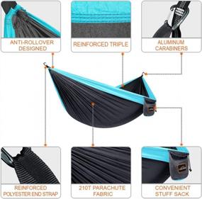 img 3 attached to AnorTrek Camping Hammock: Lightweight, Portable & Durable For Hiking, Backpacking Or Relaxation!