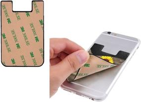 img 1 attached to Iampanda Card Holder For Back Of Phone Car Electronics & Accessories best in Car Electronics Accessories