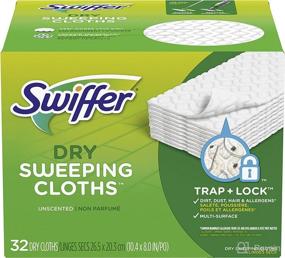 img 4 attached to Swiffer Sweeper Dry Mop Refills, 32 Count, Unscented, Multi Surface Duster Pads