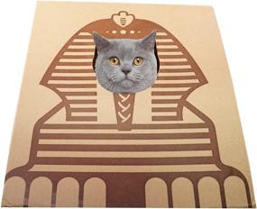 img 3 attached to 🐱 SHENGOCASE 1/ 2-Pack Cardboard Cat Scratcher House with Scratching Pad, Cat Tent, and Cat Cave for Optimal Feline Fun and Entertainment