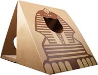 🐱 shengocase 1/ 2-pack cardboard cat scratcher house with scratching pad, cat tent, and cat cave for optimal feline fun and entertainment logo