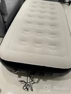 img 1 attached to Ultimate Comfort: OlarHike Twin Air Mattress With High-Speed Built-In Pump, Durable Inflatable Blow-Up Bed For Camping, Travel, Guests, And Indoor Use - With Bonus Storage Bag And Accessories review by Pete Deutsch